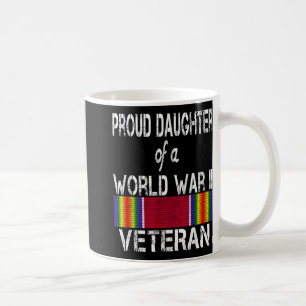 Stolze Tochter eines Veteranen des Zweiten Weltkri Kaffeetasse