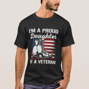 Stolze Tochter eines Veteranen für Veteran s Tocht T-Shirt