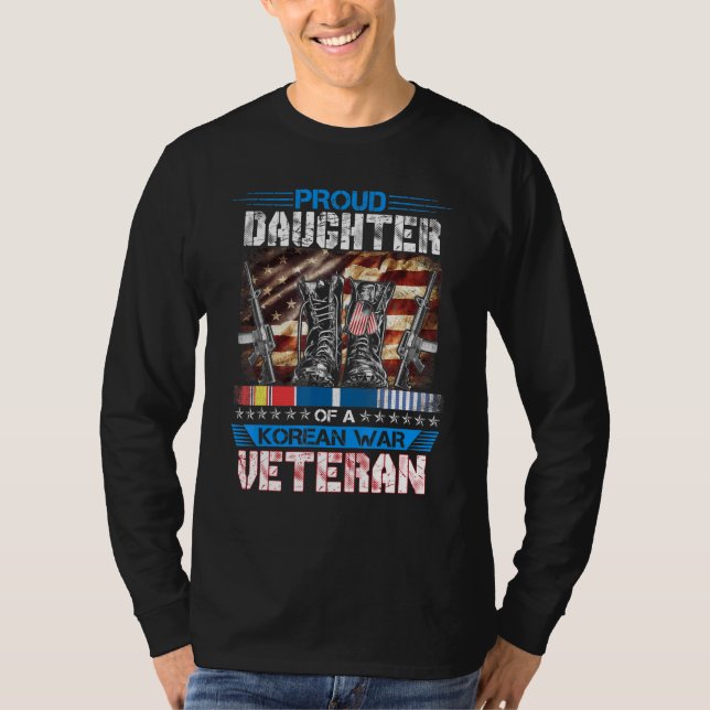 Stolze Tochter eines Veteranen-Koreakrieges im Kor T-Shirt (Vorderseite)