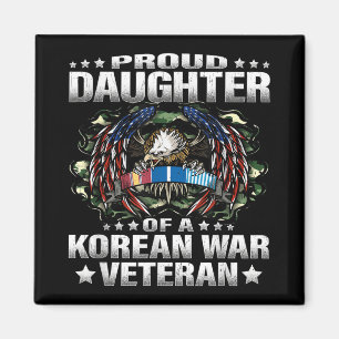 stolze Tochter eines Veteranen-Militärs im Koreakr Magnet