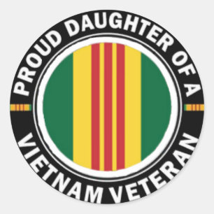 Stolze Tochter eines Vietnam Vet Stickers