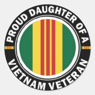 Stolze Tochter eines Vietnam Vet Stickers