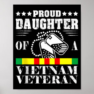 Stolze Tochter eines Vietnam-Veteranen Memorial Da Poster