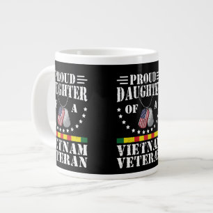 Stolze Tochter eines Vietnam-Veteranen Patriotisch Jumbo-Tasse