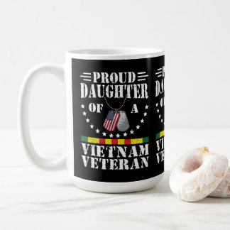 Stolze Tochter eines Vietnam-Veteranen Patriotisch Kaffeetasse