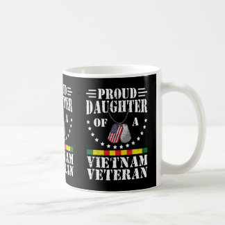 Stolze Tochter eines Vietnam-Veteranen Patriotisch Kaffeetasse