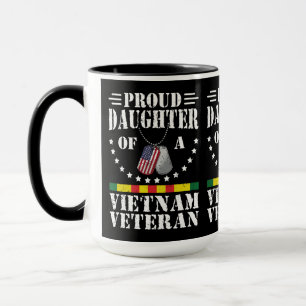 Stolze Tochter eines Vietnam-Veteranen Patriotisch Tasse
