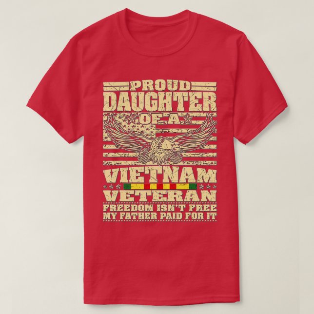 stolze Tochter eines vietnamesischen Veteranen 2 T-Shirt (Design vorne)
