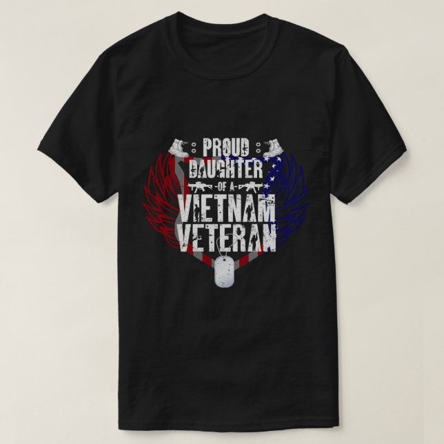 Stolze Tochter eines vietnamesischen Veteranen 333 T-Shirt (Design vorne)
