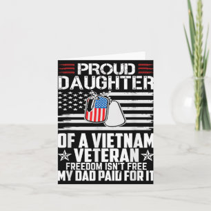 Stolze Tochter eines vietnamesischen Veteranen Fre Karte