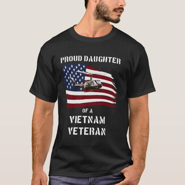 Stolze Tochter eines vietnamesischen Veteranen T-S T-Shirt (Vorderseite)
