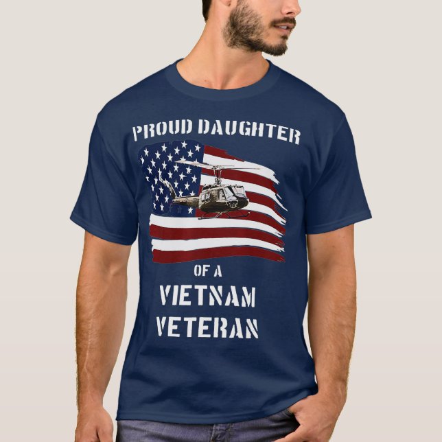 Stolze Tochter eines vietnamesischen Veteranen T-Shirt (Vorderseite)