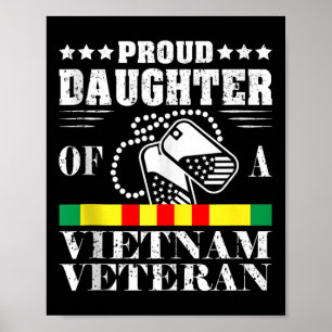 Stolze Tochter eines vietnamesischen Veteranentags Poster