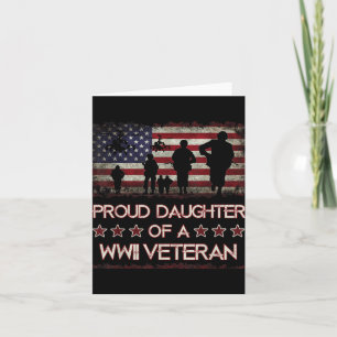 Stolze Tochter eines Wwii Veteranen 2 Weltkrieg Karte