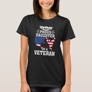 Stolze Tochter Veteran Nichts Schreckt Patriotisch T-Shirt