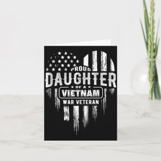 Stolze Tochter Vietnam-Veteran Vater Veterans Day Karte