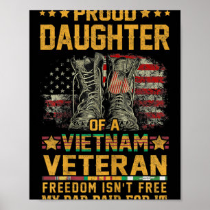 Stolze Tochter von Vietnam Veteran Patriotic Vet F Poster