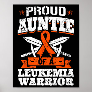 Stolze Tränen einer Leukämie Warrior Bewusstsein B Poster