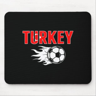 Stolze Truthahn-Fußballfans-Jacke türkische Flagge Mousepad