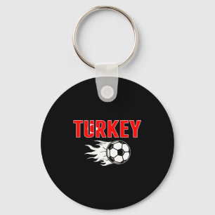 Stolze Türkei Fußballfans Jersey Türkische Flagge  Schlüsselanhänger