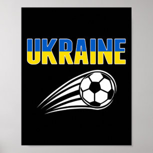 Stolze Ukraine-Fußballfans-Trikot - Ukrainische Fu Poster