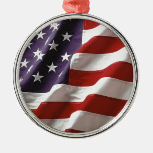 Stolze und patriotische USA-Flagge Ornament Aus Metall