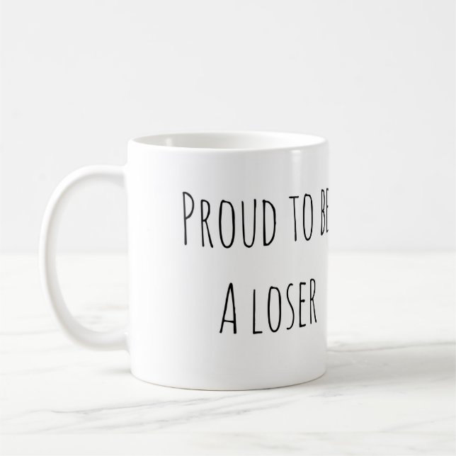Stolze Verlierer-Tasse Kaffeetasse (Links)