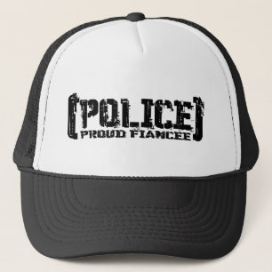 Stolze Verlobtes POLIZEI Tattered Truckerkappe