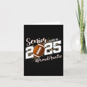 Stolze Zahl eines 2025 Senior Footll Graduate Cl 2 Karte