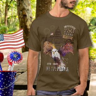 Stolzer Adler US 250 Jahre Freiheit Wir, das Volk T-Shirt