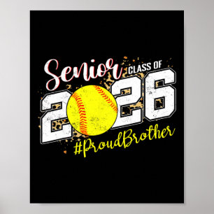 Stolzer älterer Bruder Cl von 2026 Softll-Abschlus Poster
