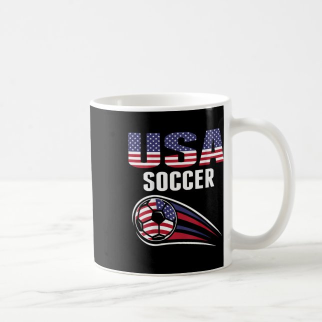 Stolzer Amerika Fußballmannschaft Unterstützer Usa Kaffeetasse (Rechts)
