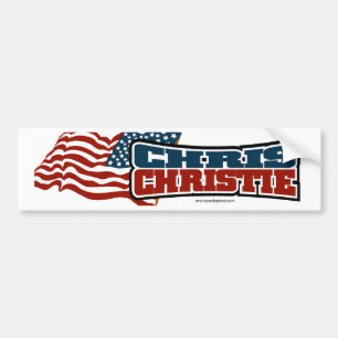 Stolzer Amerikaner Chris Christie Autoaufkleber