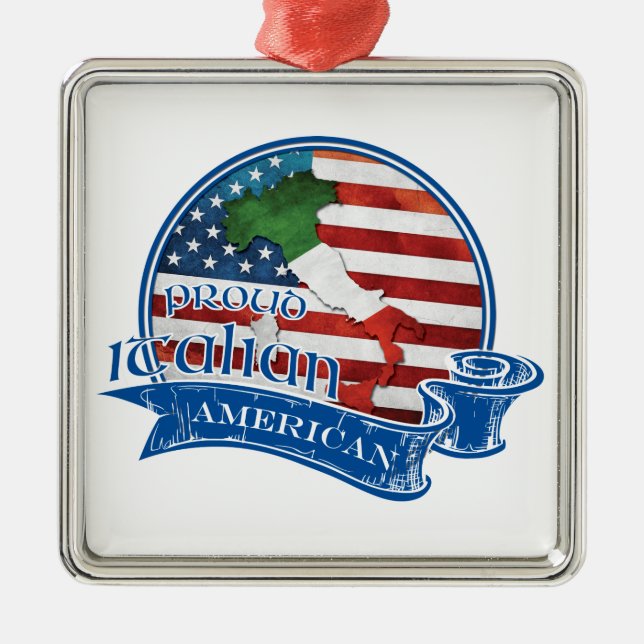 Stolzer Amerikaner Ornament Aus Metall (Vorne)