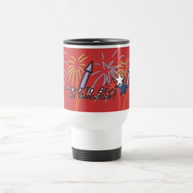 Stolzer Amerikaner - Reisebecher (Mittel)