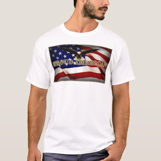 Stolzer Amerikaner T-Shirt (Vorderseite)