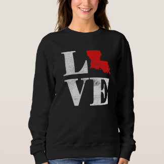 Stolzer Amerikanischer Bürger Staatsflagge Landkar Sweatshirt