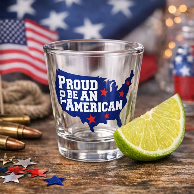 Stolzer amerikanischer Geist  Schnapsglas (Von Creator hochgeladen)