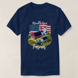 Stolzer amerikanischer Landwirt  T-Shirt
