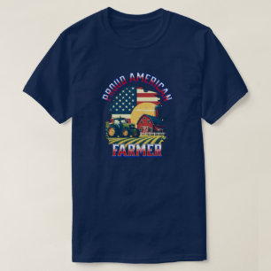 Stolzer amerikanischer Landwirt  T-Shirt
