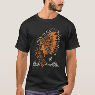 Stolzer amerikanischer Ureinwohner Nachtarbeit Lag T-Shirt