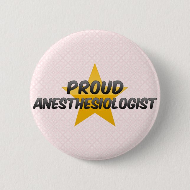 Stolzer Anästhesiologe Button (Vorderseite)