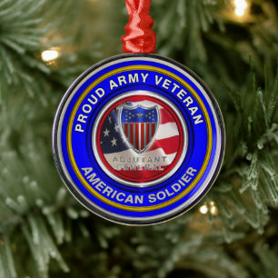 Stolzer Armee Adjutant General Veteran Ornament Aus Metall