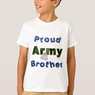 Stolzer Armee-Bruder scherzt T-Shirt