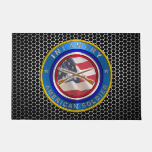Stolzer Armee-Veteran Infanterie Fußmatte