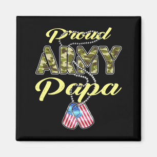 Stolzer Army-Papa-Flag-Tarnung-Hundeanhänger Stolz Magnet
