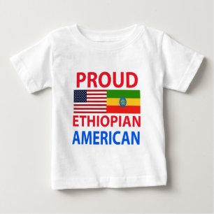 Stolzer äthiopischer Amerikaner Baby T-shirt