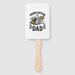 Stolzer Autism-Vater Vintage-Gravur-Bewusstseins-S Fächer
