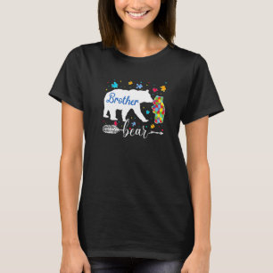 Stolzer Autismus-Bruder-Bär-Puzzle Autismus-Bewuss T-Shirt