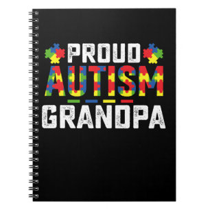 Stolzer Autismus-Opa Awareness Autistisch Familie Notizblock